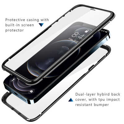 iPhone 12 Pro Max magnetic glass case trader wholesale iPhone 12 phone case