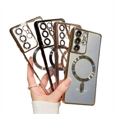 Cute phone cases factory Samsung electroplated magsafe case S24 Ultra cover