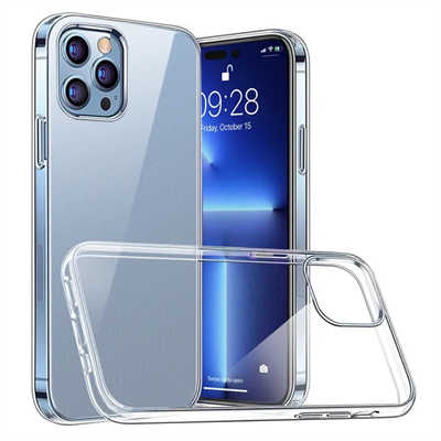 Phone case solutions iPhone 15 Pro silicone case 1.5mm transparent TPU case