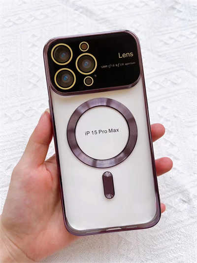 Phone case whitelabel apple iPhone 12 pro max case Magsafe electroplated case