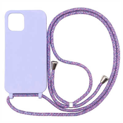 Cell phone case producer iPhone 12 case lanyard liquid silicone case phone accessories