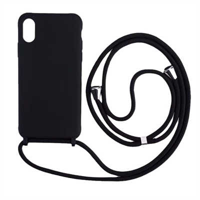 Cell phone case solution iPhone 12 mini phone case liquid silicone lanyard case