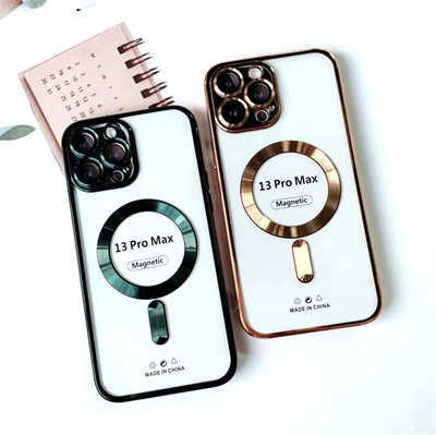 Mobile phone case company iPhone 12 Pro case electroplated Magsafe case