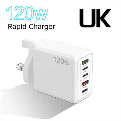 120W watt fast charger company multi port USB charger fast charging adapter