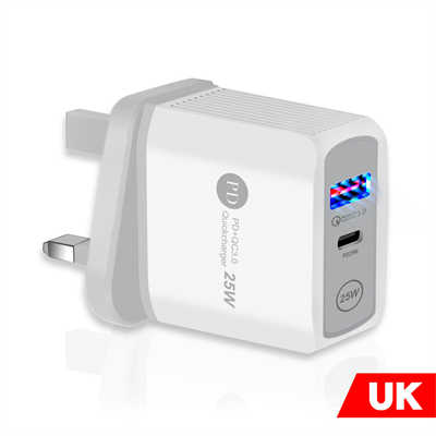 USB charger plug services PD charger iPhone 25W quick charging adapter