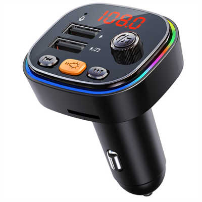 Mobile charger private label car charger adapter with bluetooth fast charging