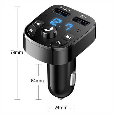 Car charger adapter development USB c to USB c charger Bluetooth FM Transmitter