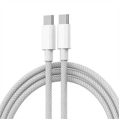 USB cable white label lightning to USB cable iPhone 15 fast charging cable