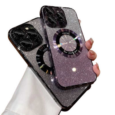 Phone case exporter wholesale iPhone 15 electroplated magsafe case hard case