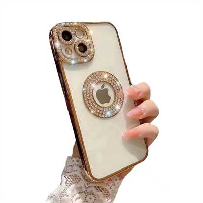Distributeurs accessoires téléphone en gros coque diamant iPhone 15 étui de luxe