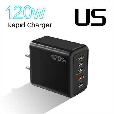 Smartphone zubehör USB C PD ladegerät 120W quick charge 3.0 adapter