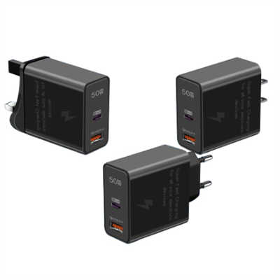 Herstellung handy zubehör USB PD ladegerät 50W quick charge adapter