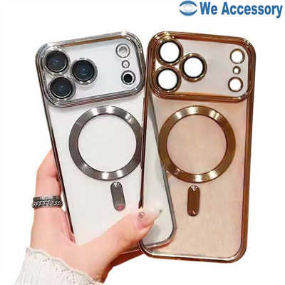 Accessori cellulari ingrosso custodia iPhone 17 custodie Magsafe galvanizzata