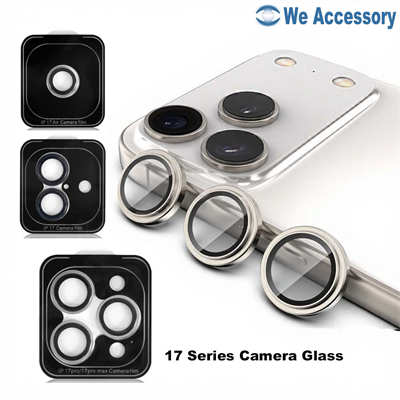 Wholesale iPhone 17 camera tempered glass aluminum camera lens screen protector