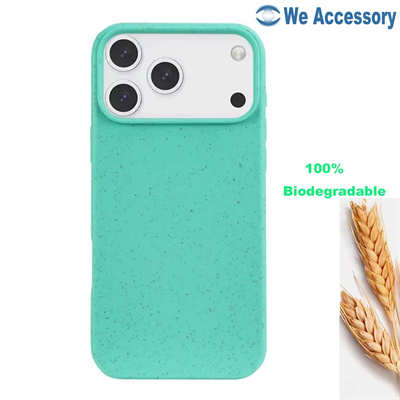 Fournisseur accessoires Apple Coque biodégradable iPhone 17 Coque paille de blé