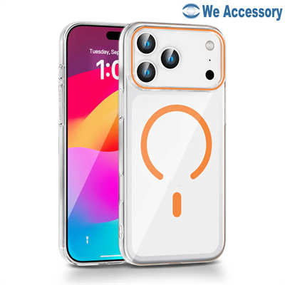 iPhone zubehör fabrik großhandel iPhone 17 hüllen Acryl bunte MagSafe 2in1