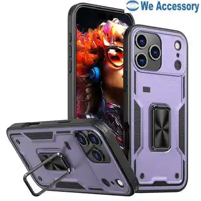 Wholesale mobile phone accessories iPhone 17 case with ring holder back cover