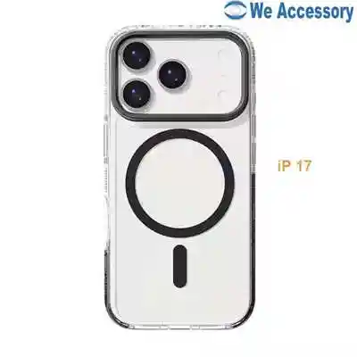 Proveedores accesorios móviles fundas iPhone 17 Magsafe bicolor 2 en 1 TPU PC