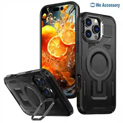 Accesorios iPhone 16 al por mayor fundas protectora Magsafe con soporte