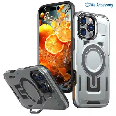 Mayorista Accesorios móviles fundas protectora Magsafe iPhone 16 con soporte