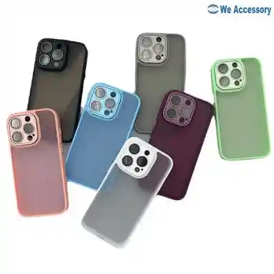 Fournisseurs coques iPhone 16 coque souple mat avec protection objectif