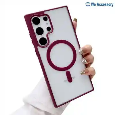 Fornitori custodie telefoni all'ingrosso custodia opaca Samsung S25 Magsafe 2 in 1