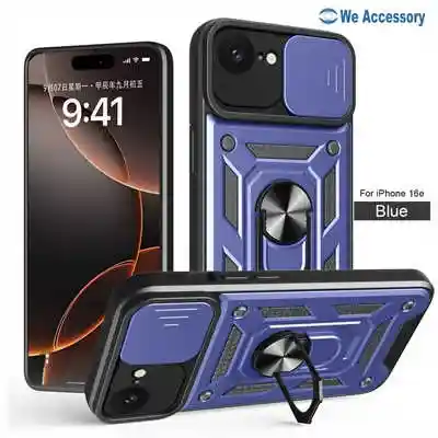 Großhandel iPhone 16e Armor Hüllen mit Druckfenster Schutzhülle Magnethalterung