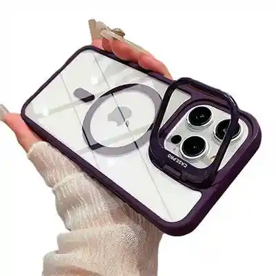 Handyhüllen Anbieter Prämie iPhone 16 MagSafe hüllen mit Linsenrahmen ständer