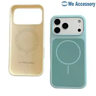 Fournisseur accessoires iPhone Coque MagSafe iPhone 17 en silicone bicolore