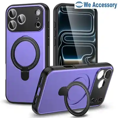 Accessori cellulari all'ingrosso custodia iPhone 17 silicone MagSafe con supporto
