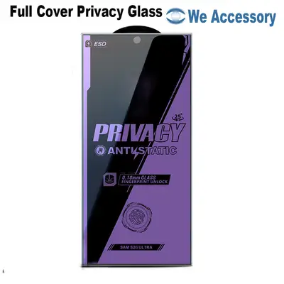 Samsung S26 Ultra Privacy Panzerglas 0.18mm Vollflächiger Displayschutz Fingerabdruck Entsperrung