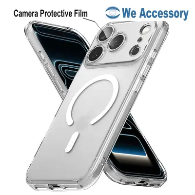 iPhone 18 Pro Clear Magsafe Case build-in camera protector transparent magnetic case