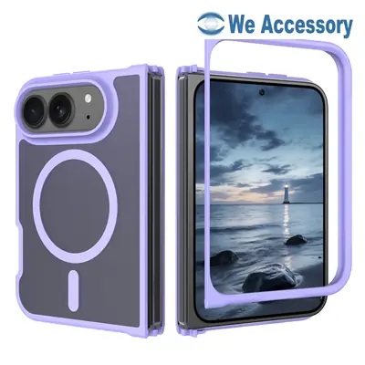 Coque pliable mate magnétique iPhone 18 Fold toucher peau aimant puissant N52 coque 2 en 1