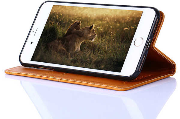 кожаных линий коровьей кожи iPhone 8 кошелек чехол.jpg