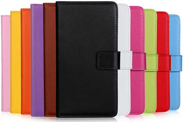 iPhone X plain PU wallet case.jpg