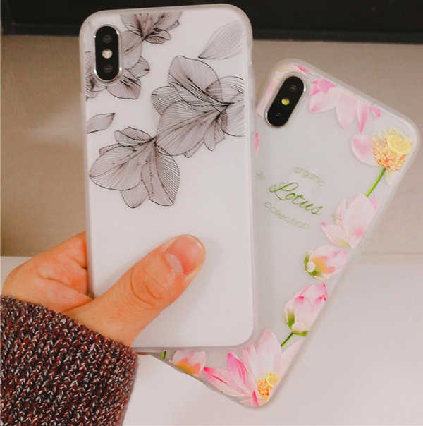 iPhone Xs colorful painting transparent TPU case.jpg
